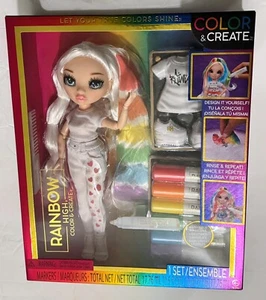 Rainbow High Color & Create Fashion Doll - Blue Eyes, Wavy Hair - NEW - Picture 1 of 13