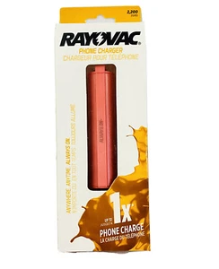 Rayovac Portable Charger Power Bank Apple & Android Compatible 2200mAh PS92 PINK - Picture 1 of 6