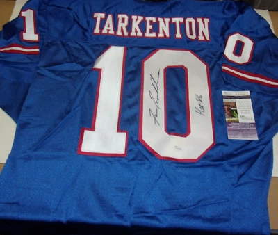 FRAN TARKENTON NEW YORK GIANTS,GEORGIA,VIKINGS LAST ONE JSA/COA SIGNED JERSEY - Image 1 of 2