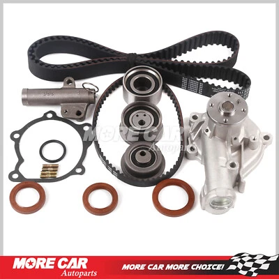 Kit de correa de distribución con bomba de agua tensora para 96-99 Mitsubishi Eclipse 2.0L 4G63T Foto 1 de 4