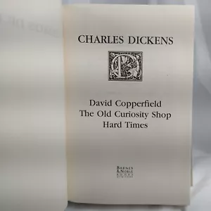 Charles Dickens Three Complete Novels Hard Cover 1993 Barnes & Noble - Picture 1 of 10