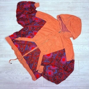 Free people Magpie Oversize Lacey Jacket crochet sheet sleeves with pockets m - Picture 1 of 4