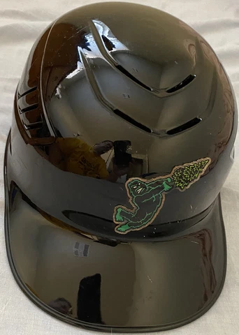 Eugene Emeralds MiLB Rawlings GAME USED / WORN Catchers Helmet Size 7 1/4 Sluggo Cover