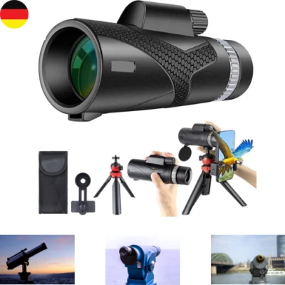 GOSKY GOHHME 12 X 50 HD Monokular Teleskop, Monokulare Fernrohr Erwachsene Mit Smartph