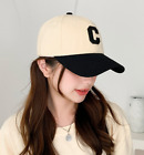 Men Women Low Profile Cotton Letter C Embroidered Baseball Cap Hat