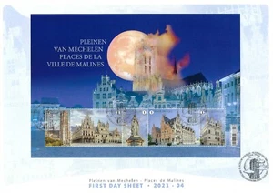 [FDS540] Belgium FDS 2021-04 Architecture Mechelen First Day Sheet SUPERB - Picture 1 of 1