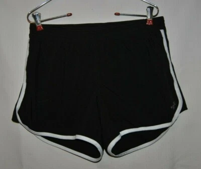 Pantalones cortos deportivos para mujer THE NORTH FACE negros con ribete blanco talla M Foto 1 de 3