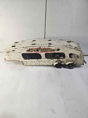 Remolque para transporte automático Marx Deluxe de lujo de acero prensado de colección de los años 40 Foto 1 de 4