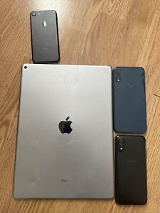 Lot of 4 phones iPad apples, Samsung, products parts and repairs