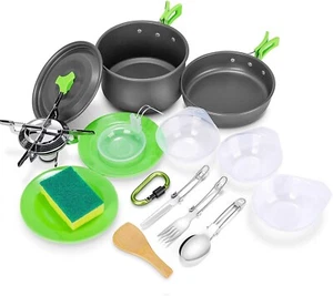 Kit Camping, Kit de casseroles et accessoires Camping, WOSTOO 2 /3 personnes - Imagen 1 de 12