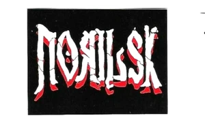 NORILSK Two color Logo sticker glossy 2 1/2 by 2 Totally Brutal - Picture 1 of 1