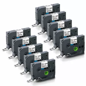 10x TZc-231 12mm Schriftband Komp.für Brother P-touch H100LB 1000 1010 H105 P700 - Bild 1 von 7