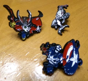 BUY 2 GET 1 FREE SPIDER-MAN MAXIMUM VENOM MINI PINS CAPTAIN AMERICA DR. STRANGE - Picture 1 of 5