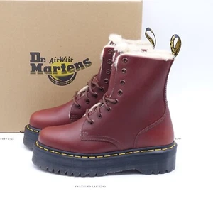 Dr. Martens Jadon Fleece Lined Waterproof Platform Boots Women's Size 10 / UK 8 - Picture 1 of 9
