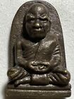 Phra Lp Kron Rare Old Thai Buddha Amulet Pendant Magic Ancient Idol#10