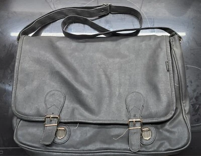 Bolso de hombro FABRIZIO, negro, unisex--¡Aspecto vintage!--Estado: satisfactorio Foto 1 de 4