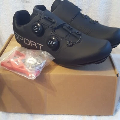 ZAPATOS DE CICLISMO DEPORTIVOS LXSO - TALLA 42 EUROS TALLA EE. UU. PARA HOMBRE 9 NUEVOS EN CAJA #3 Foto 1 de 4