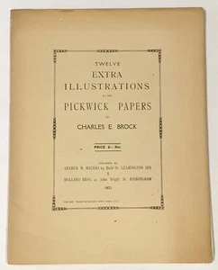Charles 1812 1870 Dickens / TWELVE EXTRA ILLUSTRATIONS To The PICKWICK 1st 1921 - Picture 1 of 2