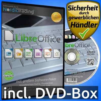 Libre Office 7.3.6 Paket Büro Textverarbeitung Tabellen DVD Windows - Bild 1 von 4