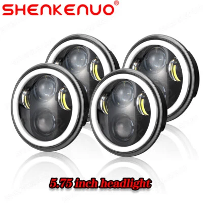 Faróis de LED 4X 5,75\" 5-3/4 polegadas adequados para BMW 325i 528i 535i 735i Baviera - Imagem 1 de 4