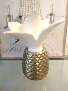 Homedics Pineapple Palm Tree Porcelain Aroma Diffuser Non Electric "NIB" - Picture 1 of 9