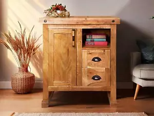 Sideboard Kommode Schrank Massivholz Rustikal WINCHESTER II Mangoholz lackiert - Bild 1 von 13