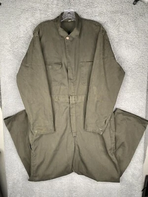 Mono de colección Montgomery Ward para hombre 44R sarga verde ropa de trabajo utilitario Foto 1 de 4