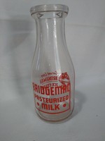 Vintage Pint Milk Bottle. Excellent Graphics. Bridgeman Milk Ice Cream. B20