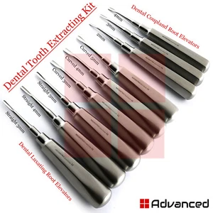 Elevadores de acoplamiento dental quirúrgico luxante kit de extracción de raíces - Imagen 1 de 5