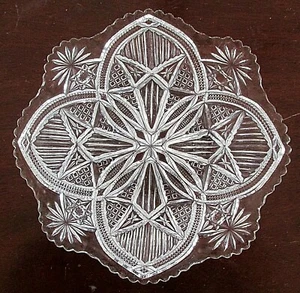 EAPG LONE STAR (OMN) by McKee & Brothers Flat Cake Plate 1898 VHTF - Picture 1 of 2
