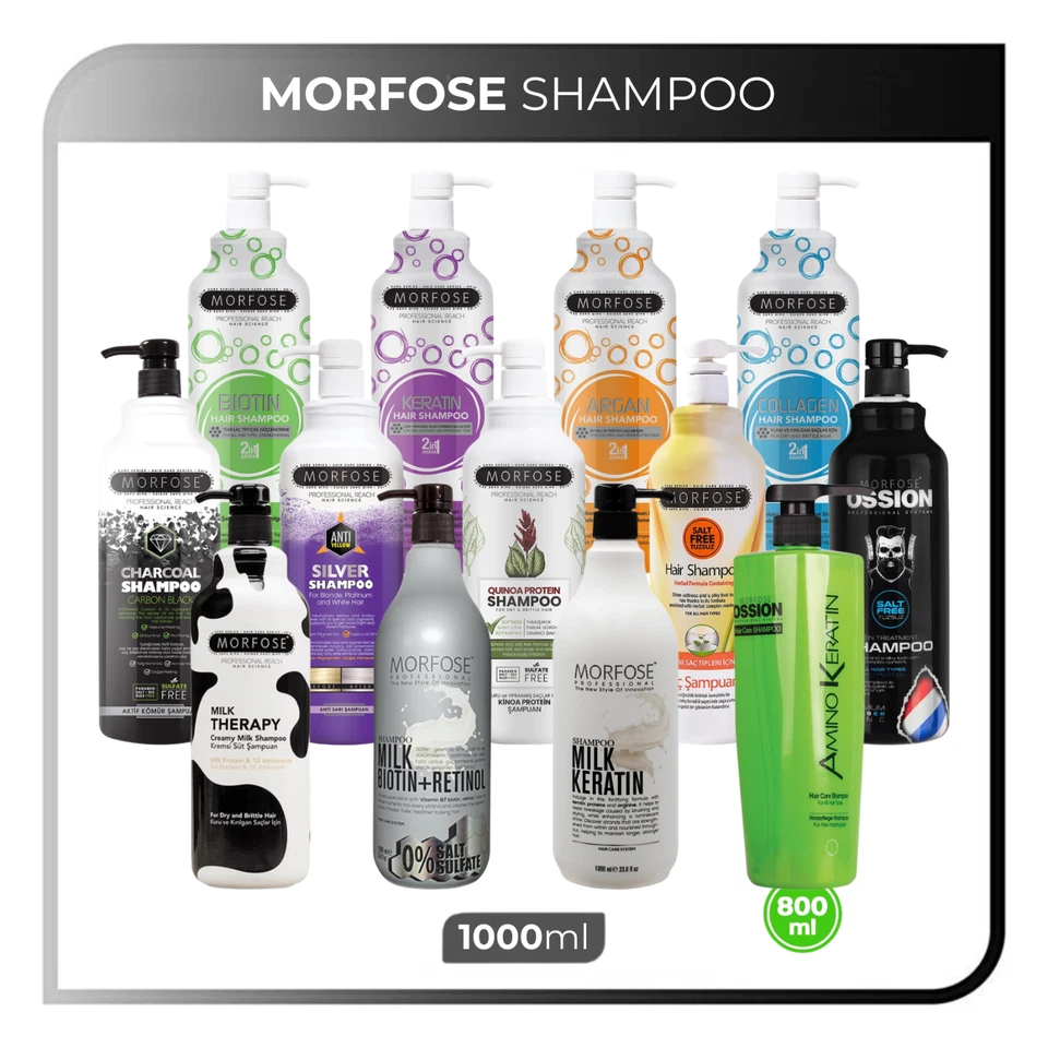 Morfose Hair Shampoo 800-1000ml - Haarshampoo Shampoo Groß 0,8-1L alle Varianten - Bild 1 von 1