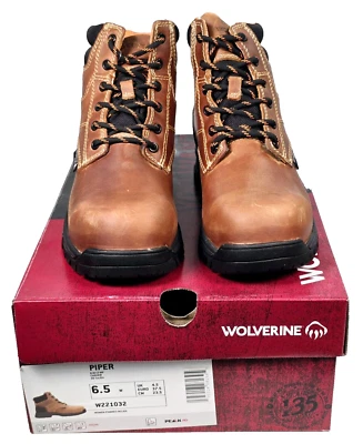 Wolverine PIPER Botas de Trabajo Impermeables Punta Compuesta 6" Para Mujer Talla 6.5W W221032 Foto 1 de 4