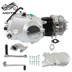 4 Stroke 125cc Motorcycle Engine Single Cylinder Silver For Honda XR50R CRF50F - Foto 1 di 12
