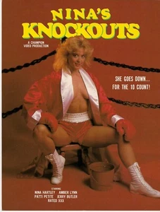 THE 80S~ADULT STAR~NINA HARTLEY!~8.5" X 11"~ADD SLICK~MOVIE PROMOTIONAL POSTER - Picture 1 of 4