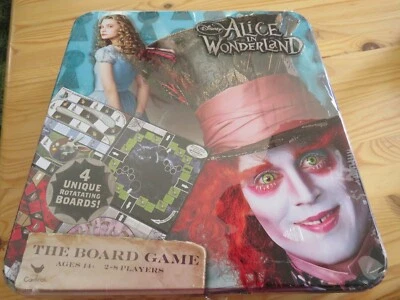 Disney ALICE IN WONDERLAND The Board Game in Metal Tin Factory New & Sealed - Image 1 of 4