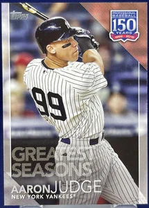 Topps Series Two 2019 AARON JUDGE NY YANKEES GREATEST SEASONS Insert Card #GS-24 - Picture 1 of 2