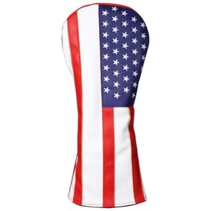 ***BRAND NEW*** USA Flag PU leather Hybrid/Rescue Headcover - Picture 1 of 2
