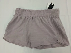 Adidas Women's Sz XL Pacer Training 3-Stripes Purple 3in High-Rise Shorts IW2174 - Picture 1 of 5