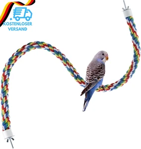 Vogel Seil Spirale Parrot Climbing Rope Sitzstange Für Papagei/Wellensittich/Nym - Bild 1 von 12