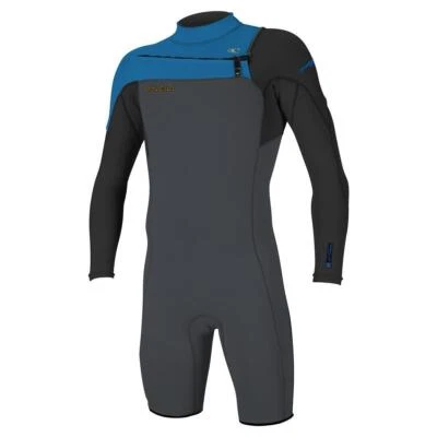 O'Neill Hammer 2mm FZ L/S Herren Shorty FL7 graphite/black Gr. S/48 - L/52