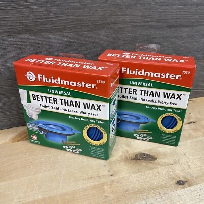 Paquete de 2 juntas de inodoro Fluidmaster Better Than Wax sello universal 7530 nuevas Foto 1 de 2