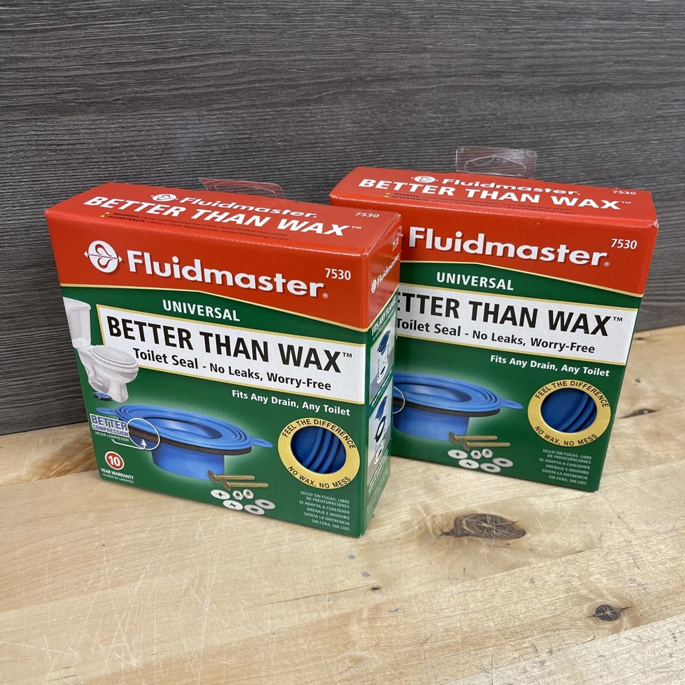 Fluidmaster PRO7530 Better Than Wax Toilet Bowl Gasket Universal
