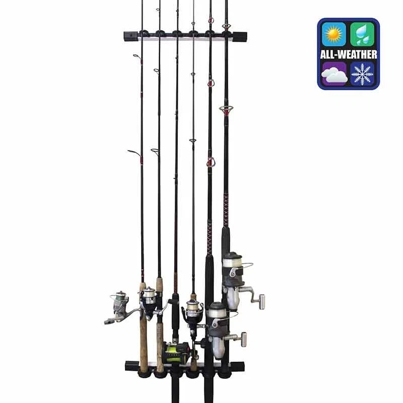 Fishing Rod Rack, Rush Creek 40-0004, 6 Rod, 3-In-1 Wall/ Ceiling - Image 1 of 3