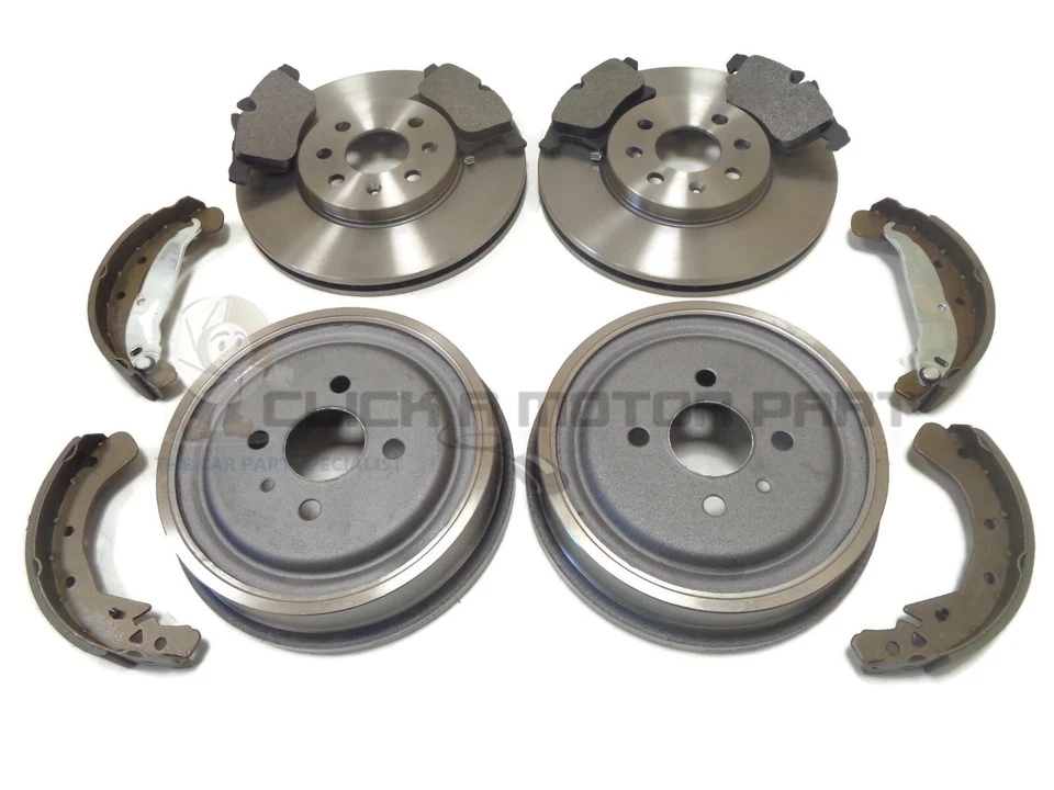 VAUXHALL ASTRA H MK5 1.3 CDTI 1.4 1.6 FRONT BRAKE DISCS PADS & REAR DRUMS SHOES - Image 1 of 1