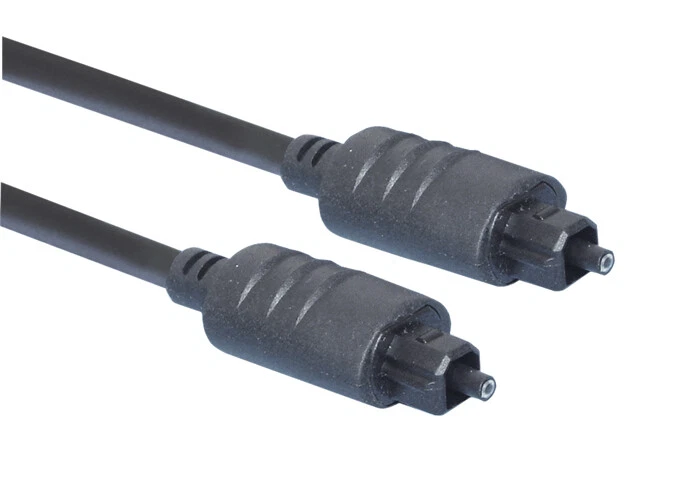 Optical digital audio 1m cable Toslink plug for use with Yamaha RX-V577 Receiver - Image 1 of 1