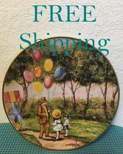 CLEARANCE *The Balloon Man by Dominic Mingolla Limited Edition Painting 9" Plate - Picture 1 of 13