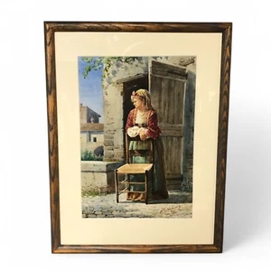 Achille De Dominicis (Italy,1851-1917) Watercolor - Picture 1 of 7