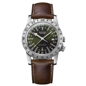 Glycine Airman The Chief Purist 40mm Green Swiss Automatic Watch GL0410 - Picture 1 of 6
