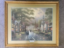 Thomas Kinkade Hometown Evening 1996