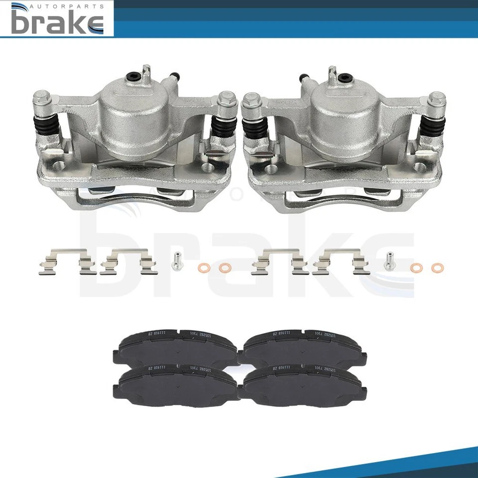 Fits Honda Insight 2010 2011 2012 2013 2014Front Brake Calipers and Ceramic Pads - Image 1 of 1